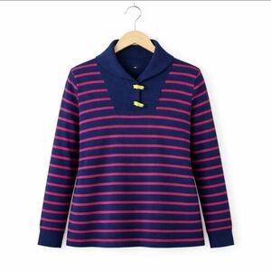 Lauren Navy Nautical Preppy  Sport Womens Sweater Sz XL